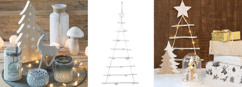 Decorazioni natalizie total white, idee