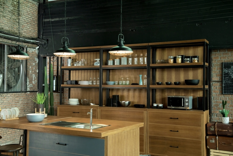 industrial chic cucina1\